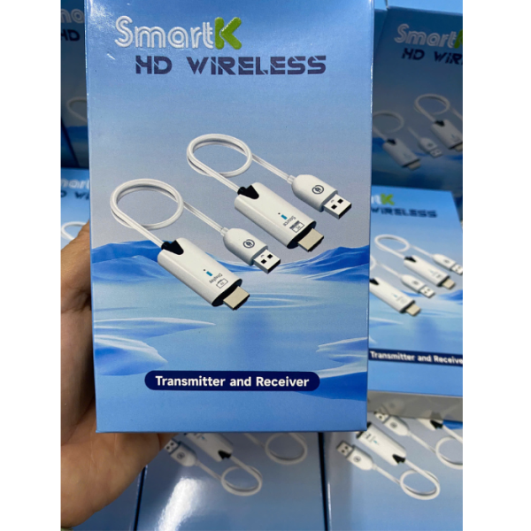 BỘ HDMI KHÔNG DÂY  SMARTK 1 CỔNG 1 CỔNG PHÁT TRUYỀN HÌNH ẢNH ÂM THANH LÊN TIVI