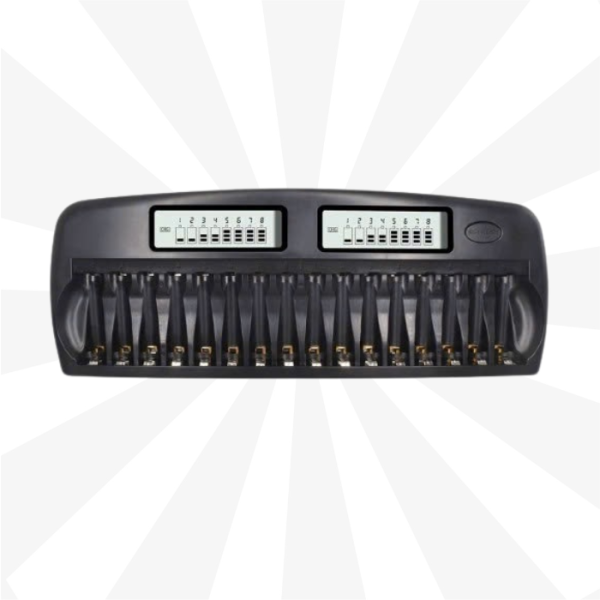 BỘ SẠC PIN 16 VIÊN PALO CÓ MÀN HÌNH