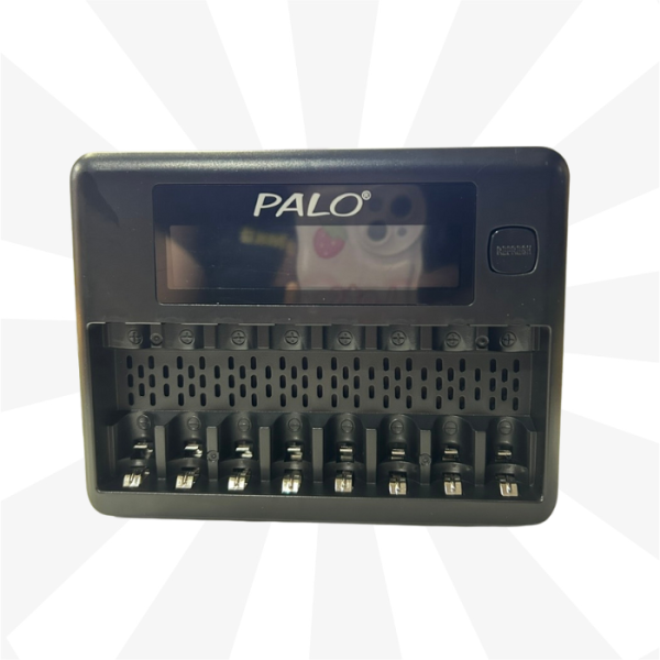 BỘ SẠC PIN 8 VIÊN PALO CÓ MÀN HÌNH
