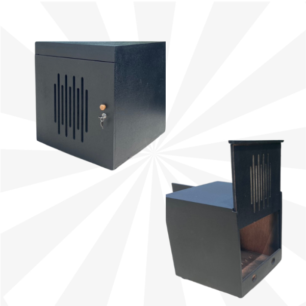 TỦ GỖ ÂM THANH 12U CÓ KHÓA